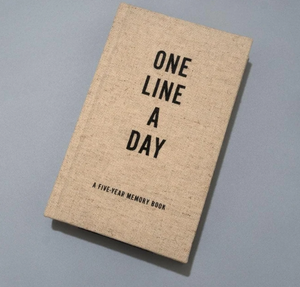 One Line A Day Journal in Canvas