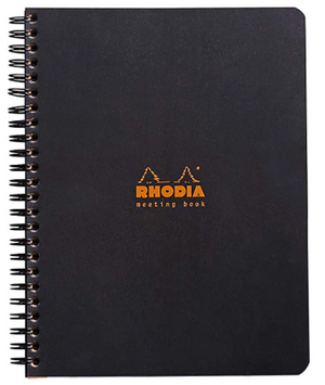 Lined Spiral Meeting Book Softcover, RHODIA