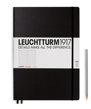 A4+ Lined Master Classic Notebook Slim Hardcover, LEUCHTTRUM1917