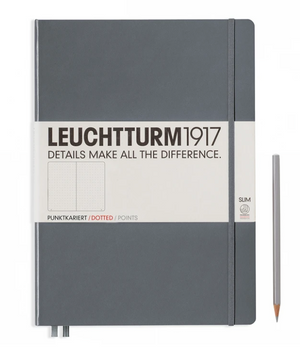 A4+ Dotted Master Classic Notebook Slim Hardcover, LEUCHTTURM1917 Grey