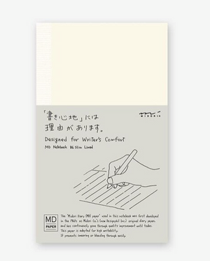 B6 Lined Slim MD Notebook Softcover, MIDORI