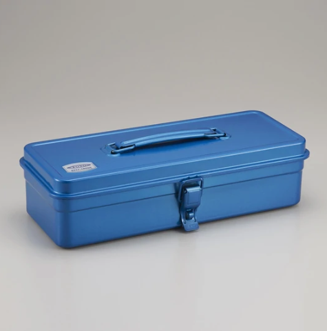Toyo Steel Toolbox with Top Handle and Flat Lid T-320