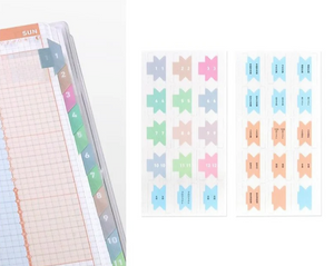 Jibun Techo Index Stickers