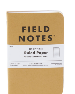 A3 Lined Original 3-Pack Softcover, FIELD NOTES 