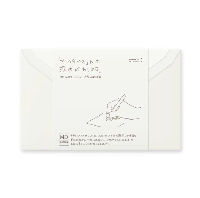 Midori MD  Envelopes - White - Set of 8