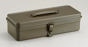 Toyo Steel Toolbox with Top Handle and Flat Lid T-320