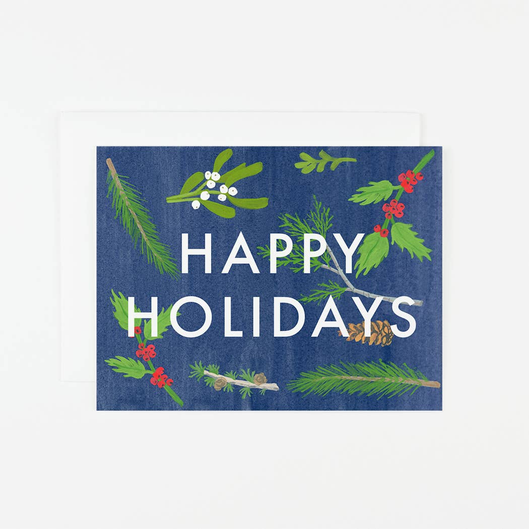 6 Pack- Happy Holiday Sprigs