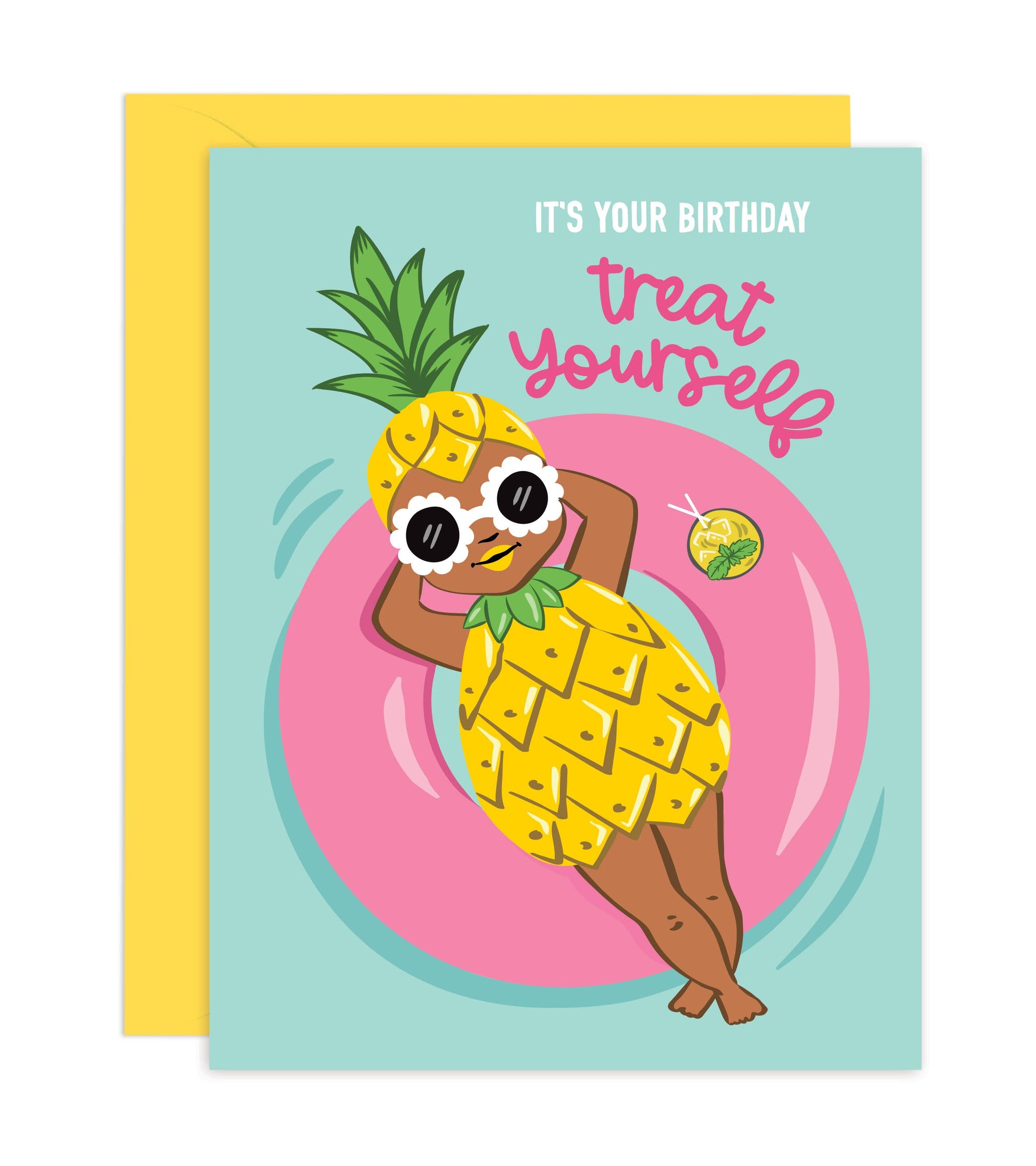 Treat Yourself - Pool Birthday Card (A2)