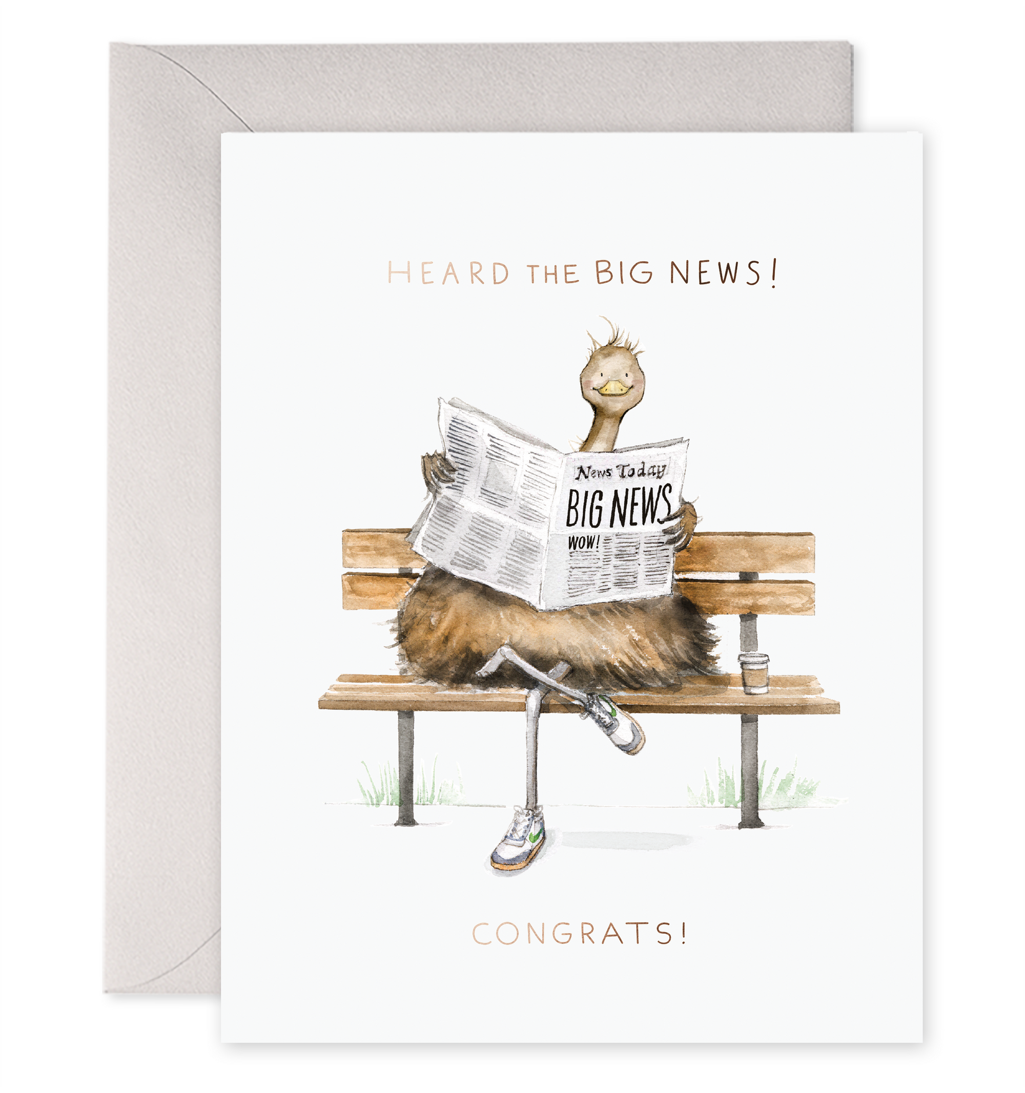 Big News | Congratulations Greeting Card: 4.25 X 5.5 INCHES