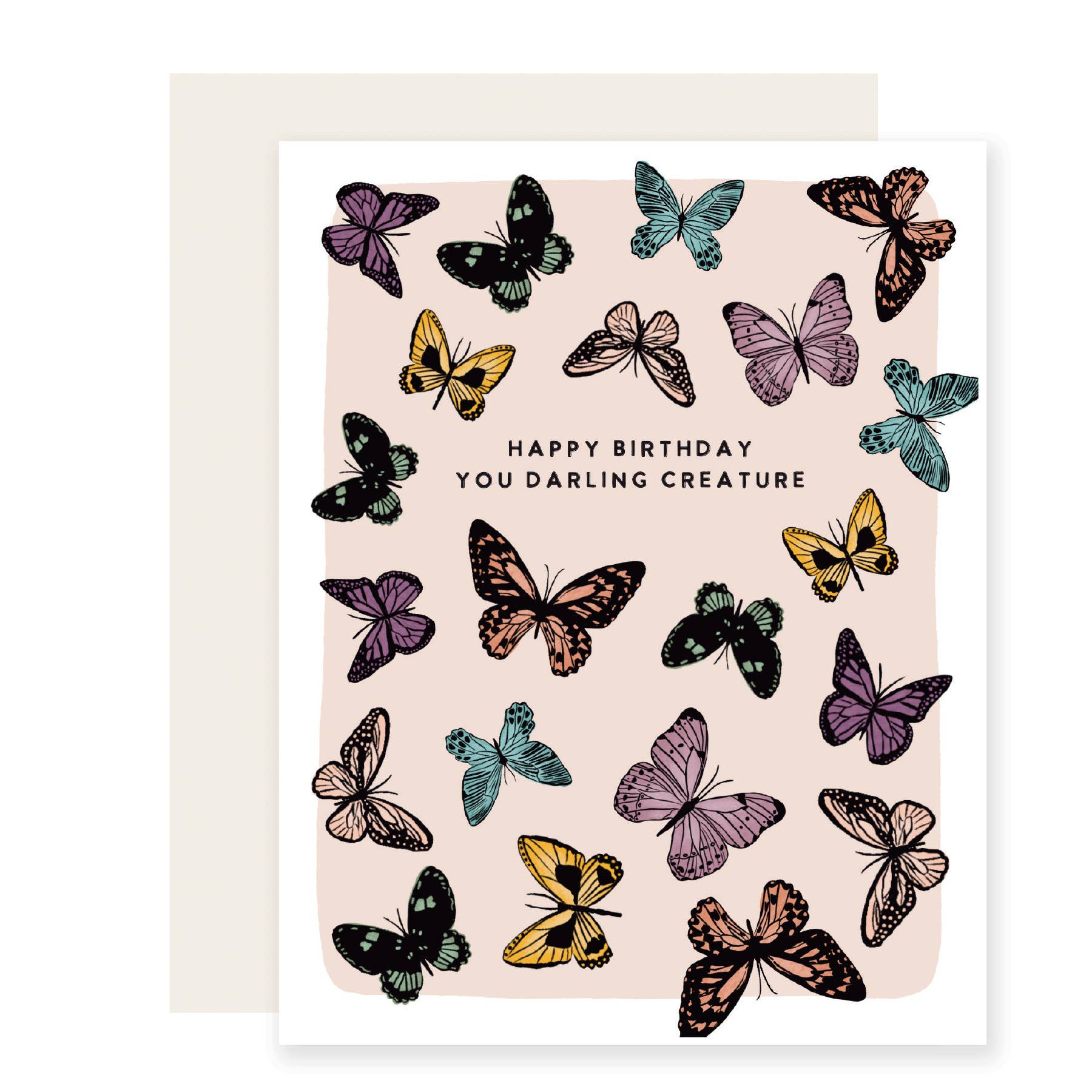 Darling Creature | Beautiful Birthday Card | Butterfly Card