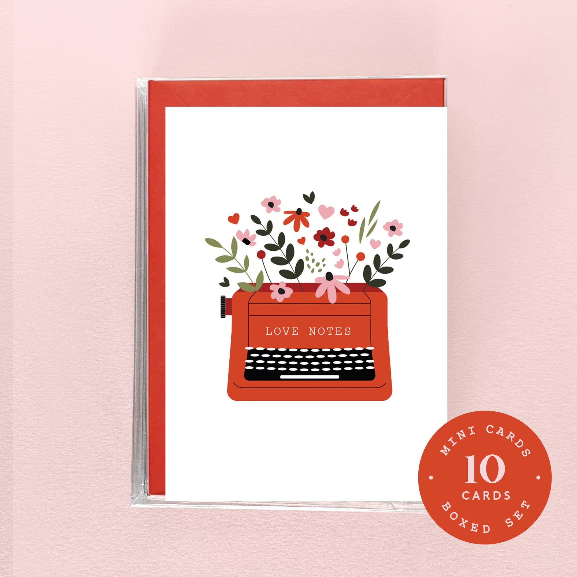 Mini Boxed Set - Love Notes Typewriter -  10 Cards