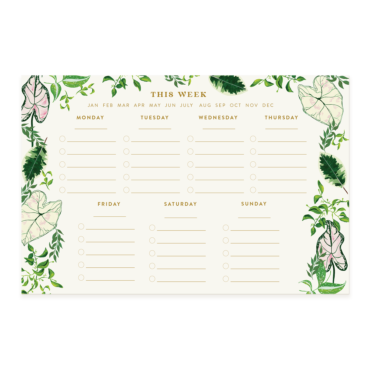 Greenhouse Weekly Notepad