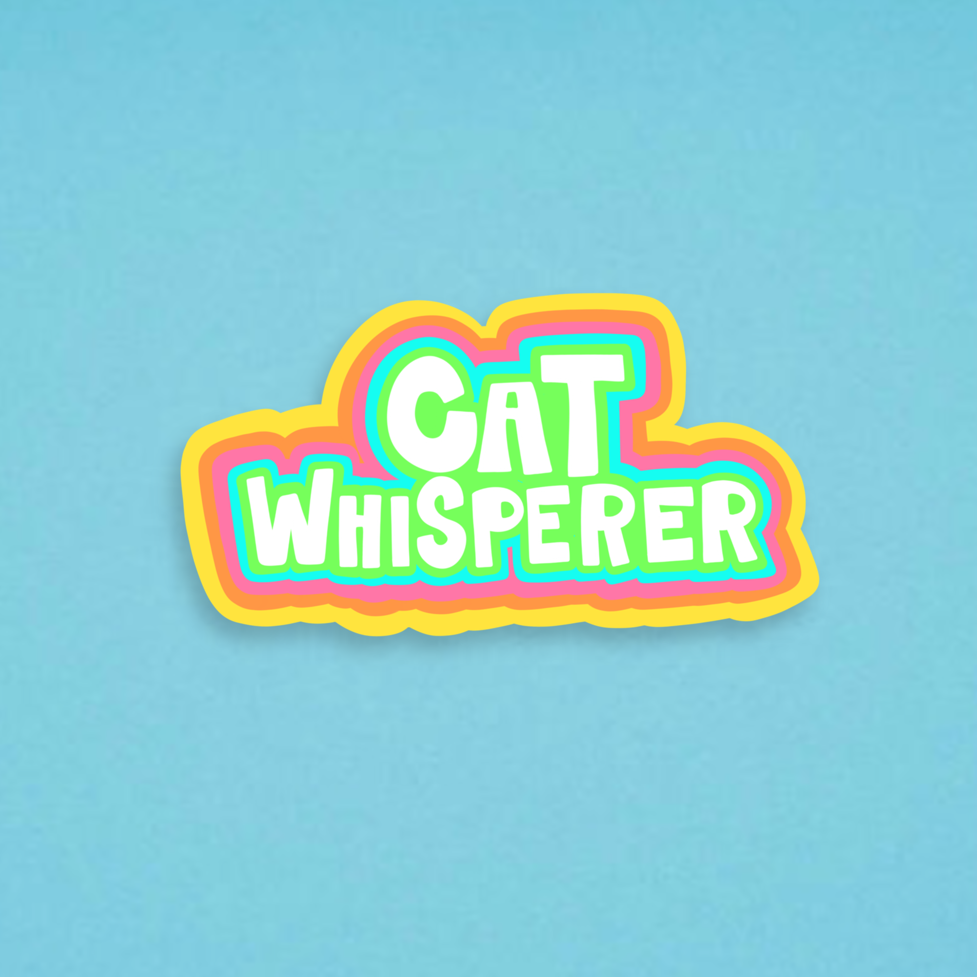 Cat Whisperer Vinyl Sticker