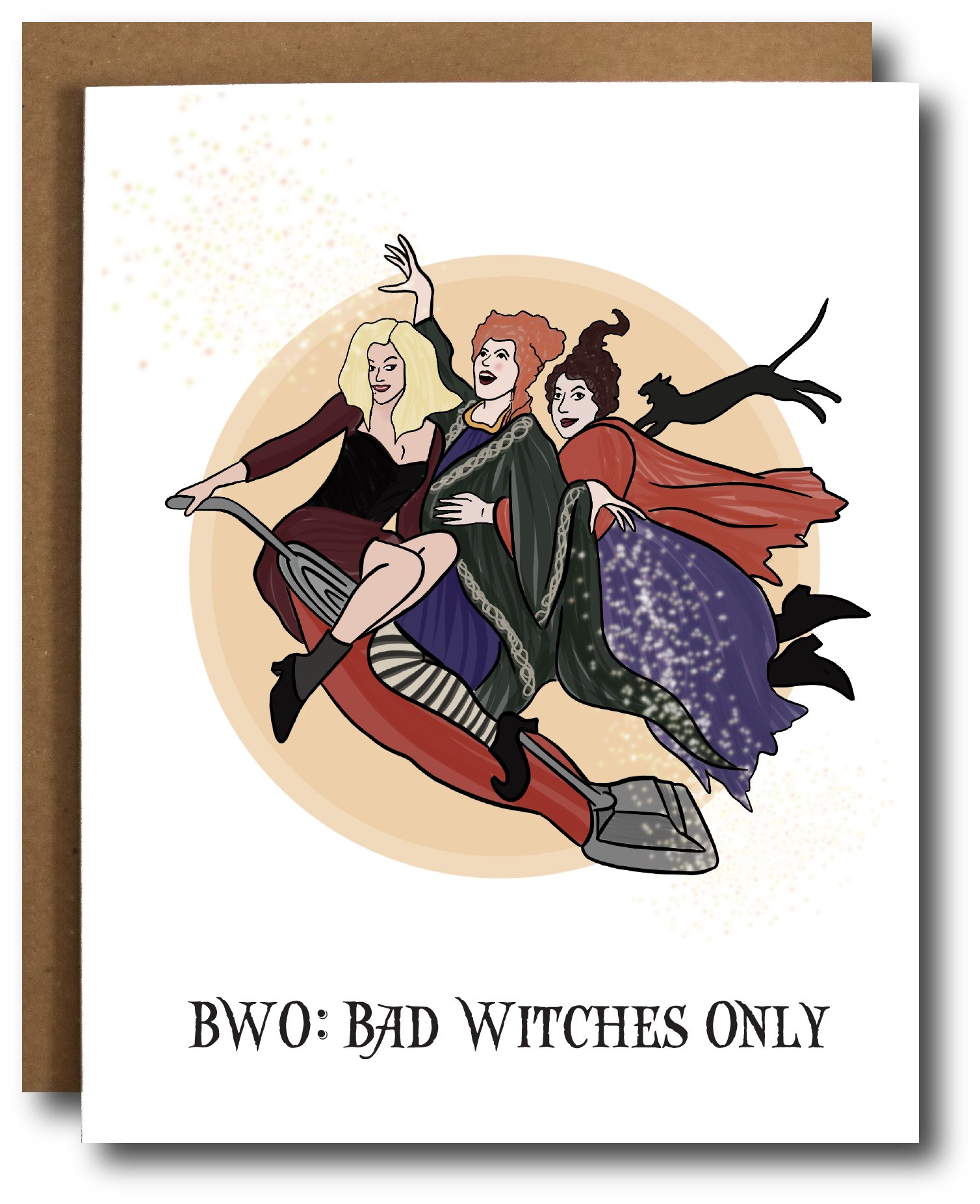 Bad Witches Only Halloween Card