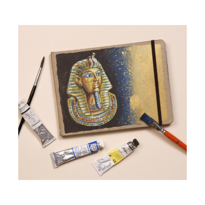 Blank Goldline Mixed Media Art Journal Hardcover, CLAIREFONTAINE