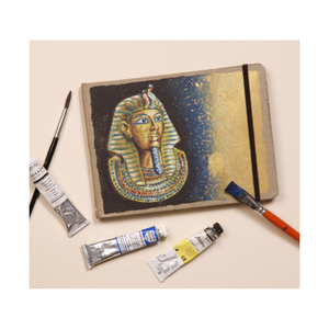 A5 Blank Goldline Mixed Media Art Journal Hardcover, CLAIREFONTAINE