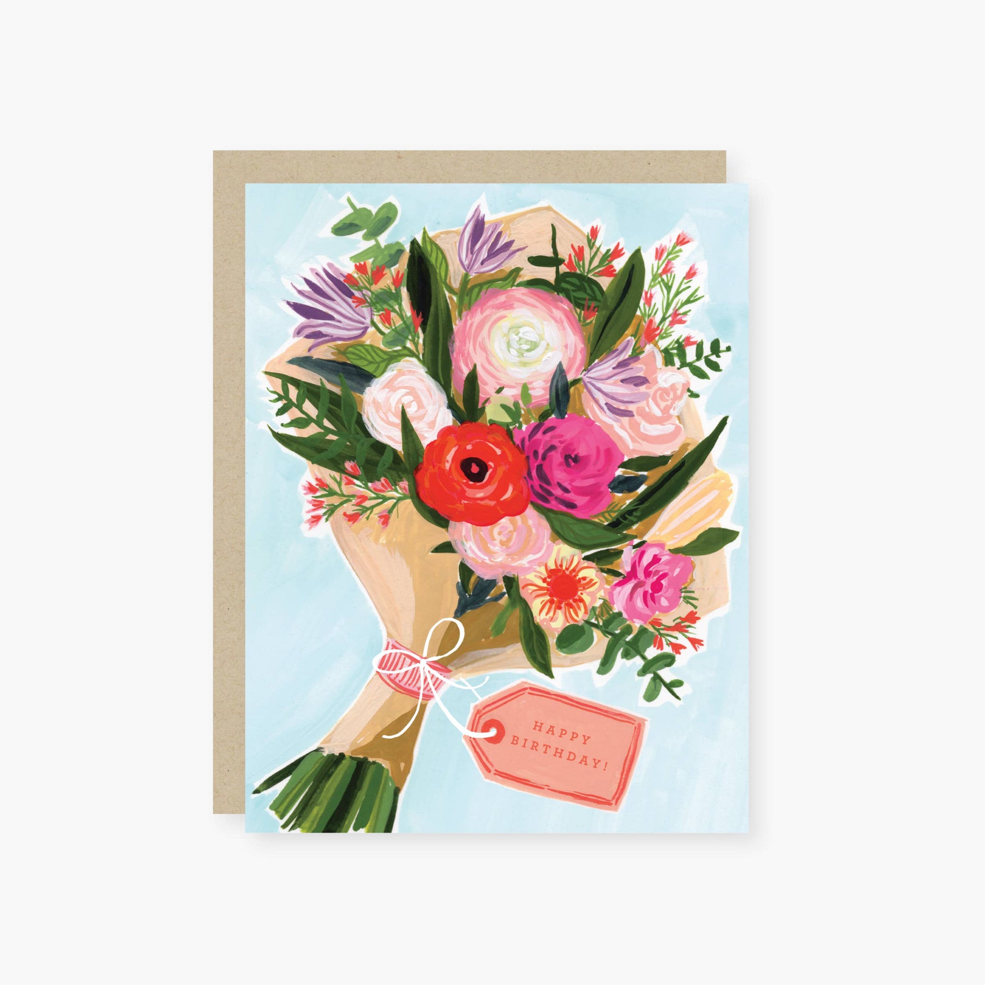 bouquet for you birthday card
