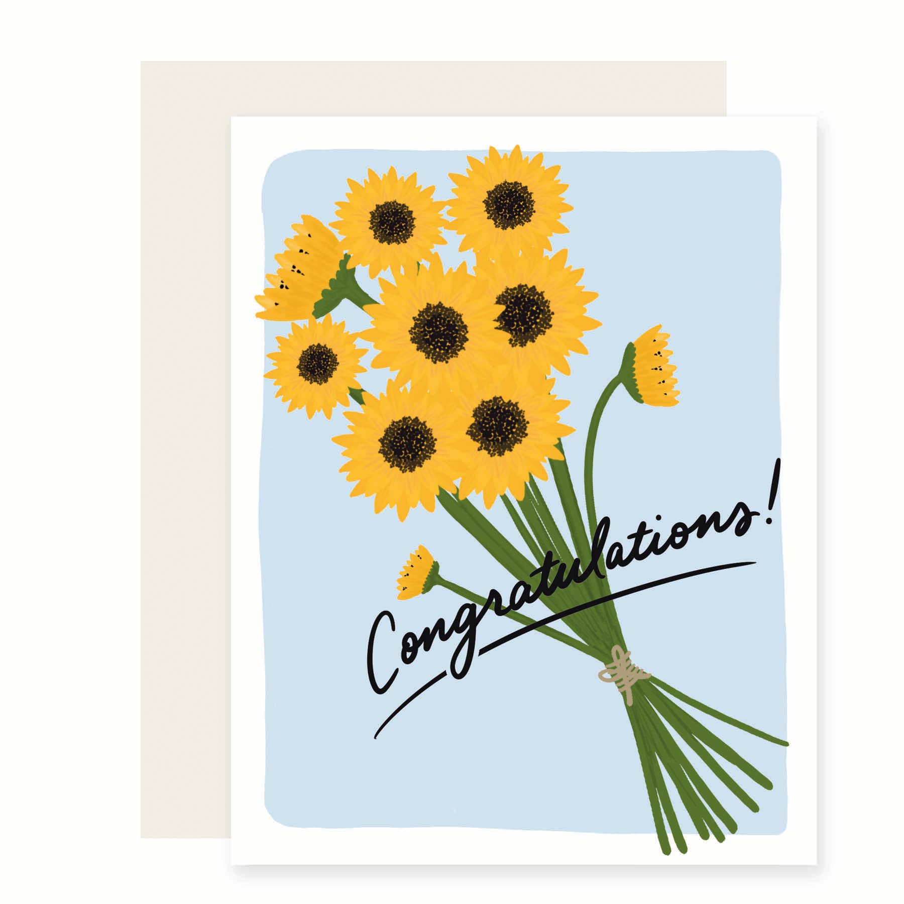 Congratulations Sunflowers | Cute Congratulations Card