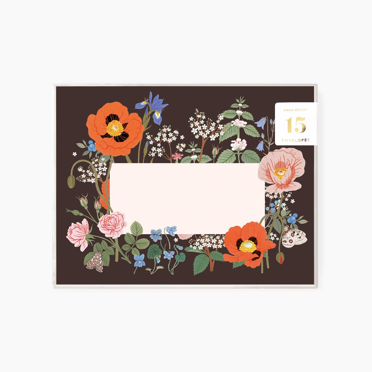 WILD FLOWERS | Boxed set of 15 envelopes