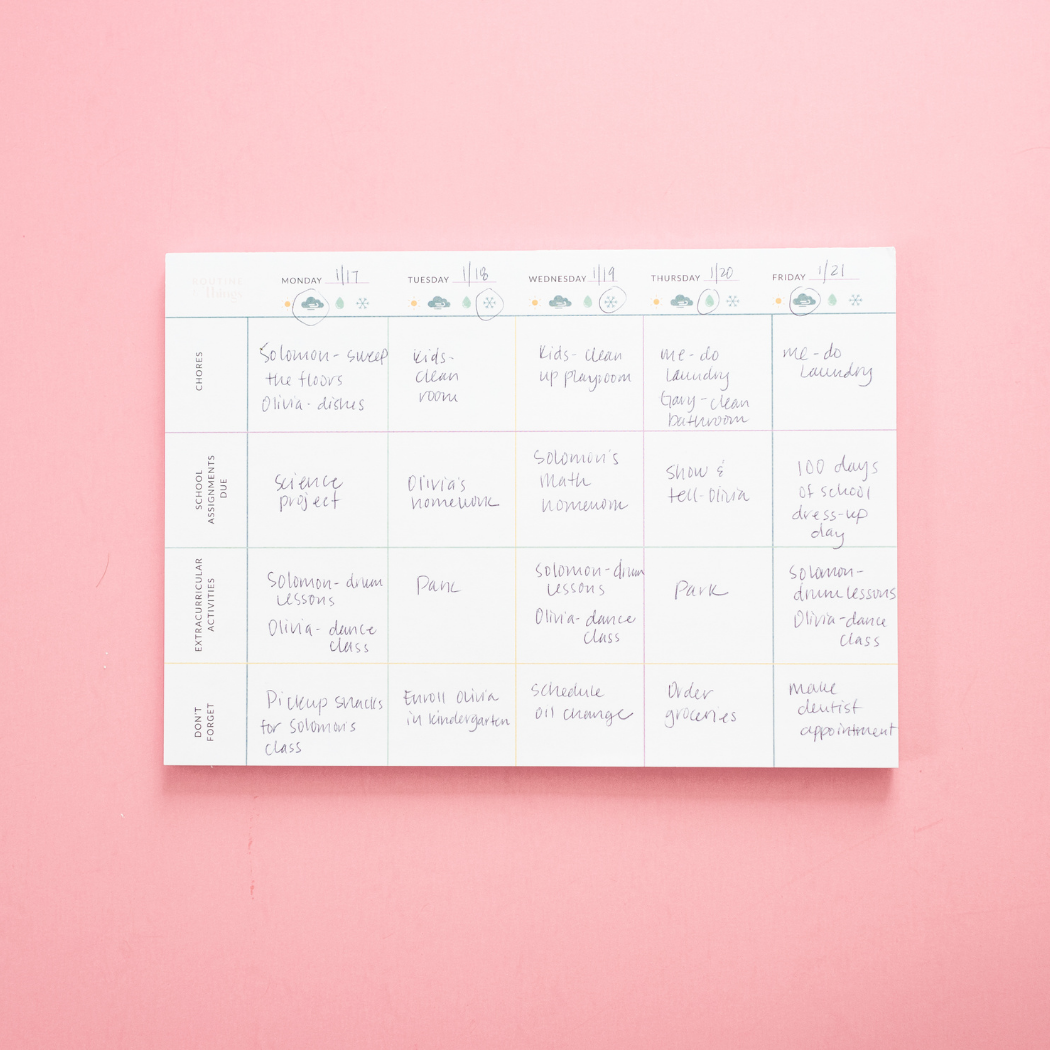 Becoming Responsible Pad by Routine Things