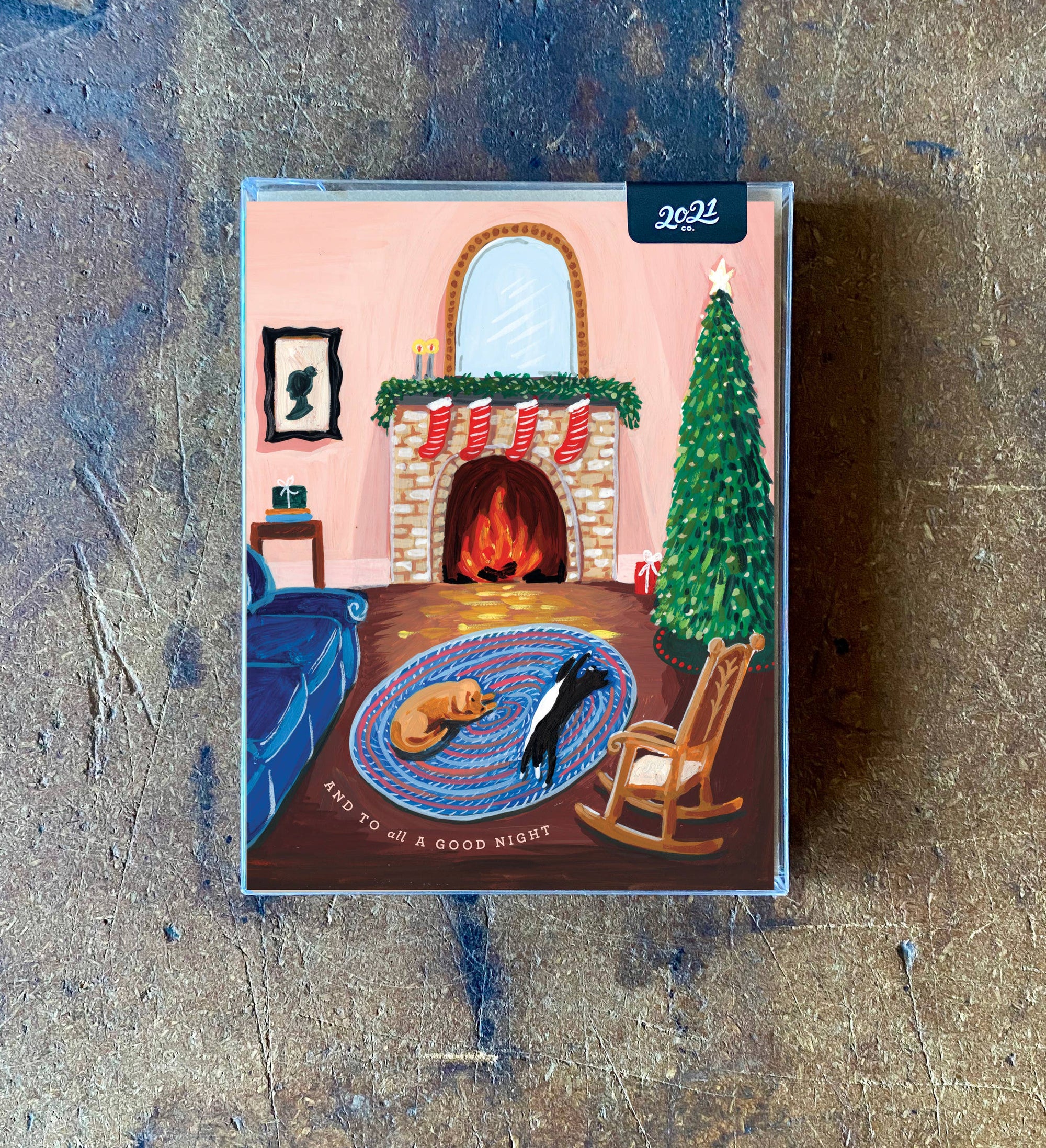 and to all a goodnight holiday card - Set of 6