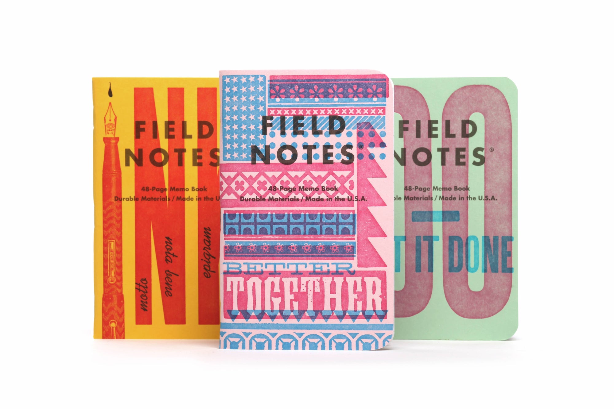 A3 Squared Field Notes United States of Letterpress: B Softcover, FIELD NOTES