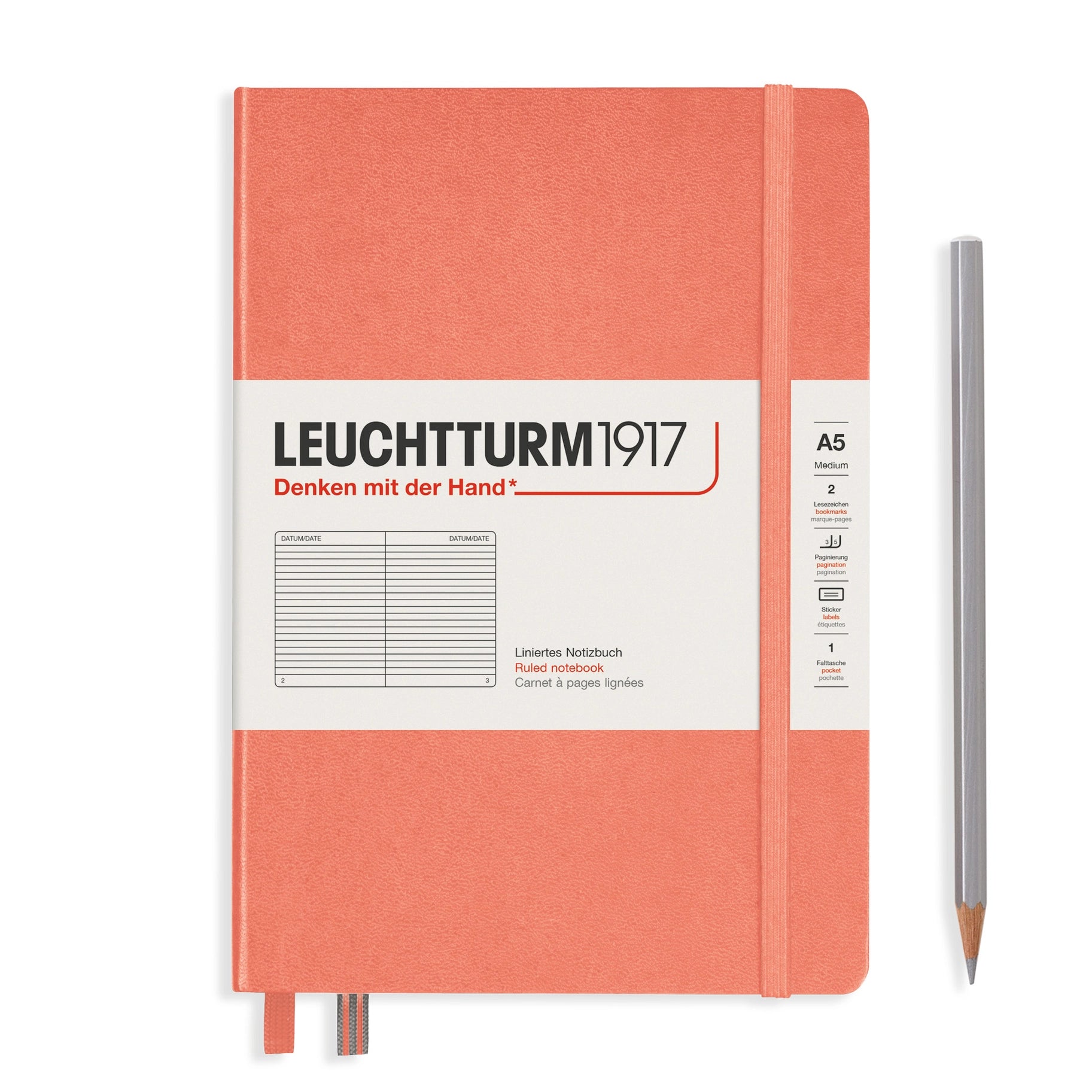 A5 Lined Notebook Softcover, LEUCHTTURM1917