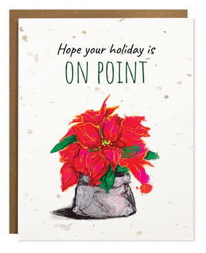 TOKA | PLANTABLE | POINSETTIA CHRISTMAS CARD