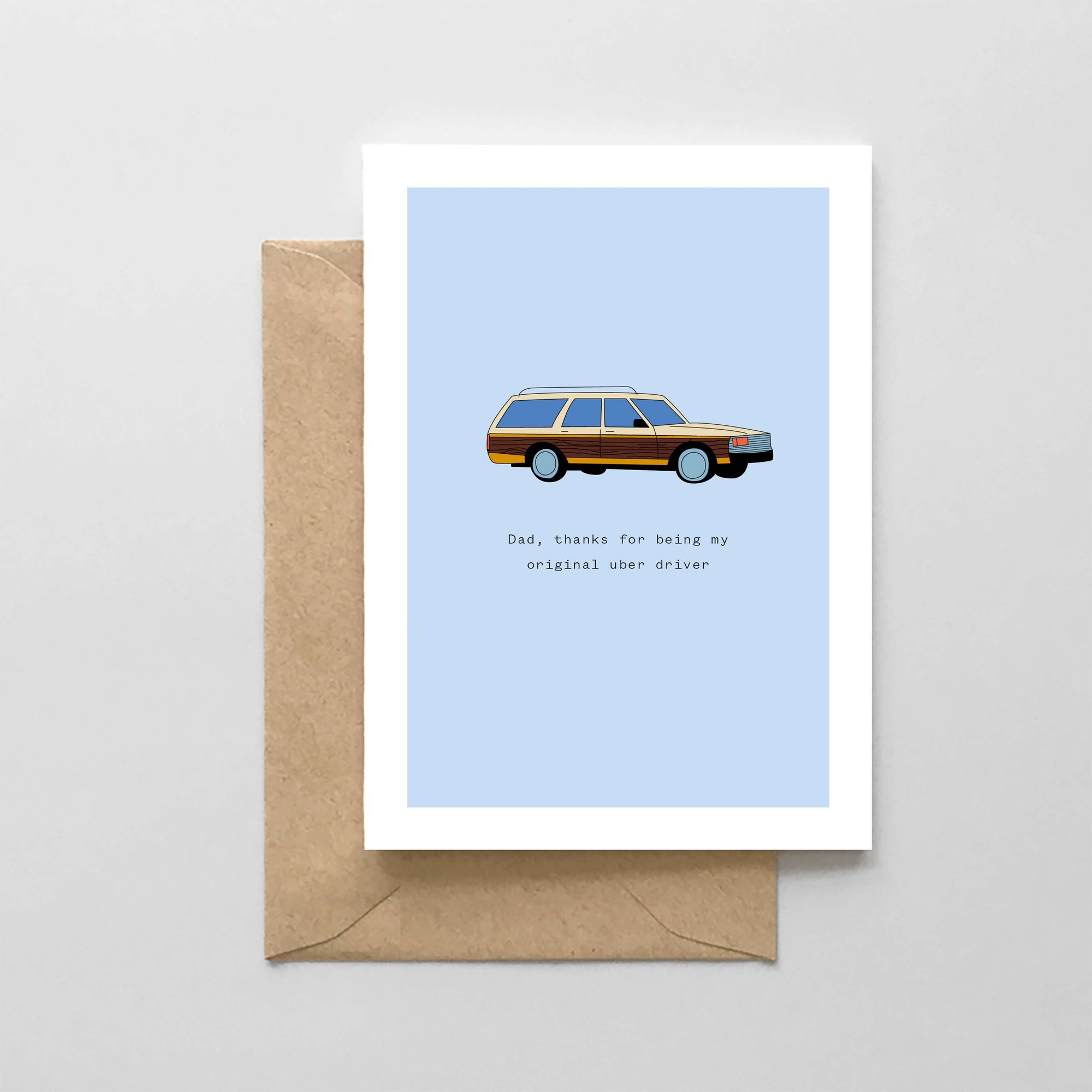 Dad Uber Driver - Father's Day Card