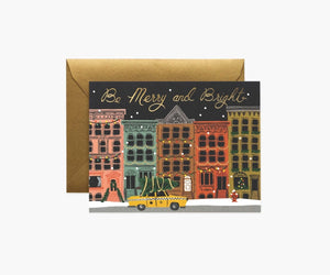 Be Merry and Bright City Holiday Card